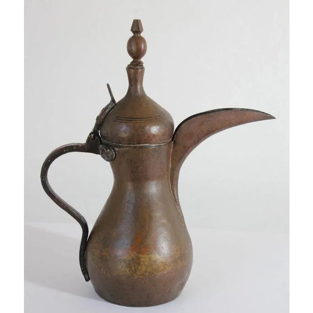 Middle Eastern Antique Dallah Arabic Coffee Pot For Sale - Image 9 of 12