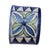 Blue Mexican Talavera Hand-Painted Pottery Napkin Rings Set of 9 2" For Sale - Image 8 of 11