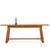A striking French Brutalist style dining table crafted in solid oak, dating to circa 1950. The table features a...