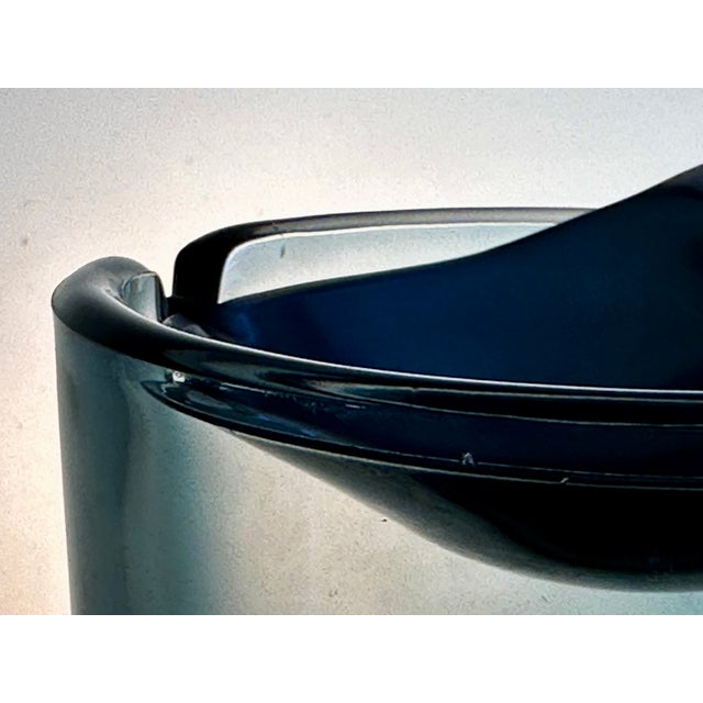 Tourmaline Tilting Ashtray in Glass and Stainless Steel by Wilhelm Wagenfeld for WMF, Germany, 1950s For Sale - Image 10 of 13