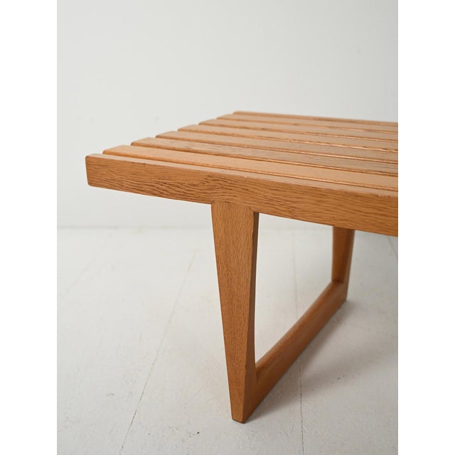 Wood Tokyo Bench by Yngvar Sandström for Nordiska Kompaniet, 1962 For Sale - Image 7 of 11
