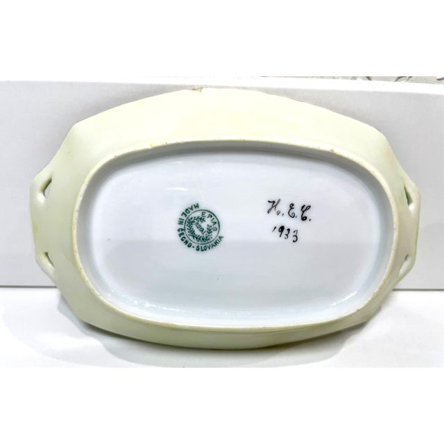 Vintage Epiag Royal Czechoslovakia Porcelain Dish For Sale - Image 4 of 4