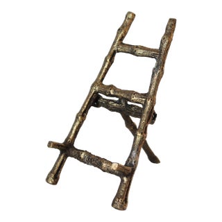 Vintage Faux Bamboo Art Easel For Sale