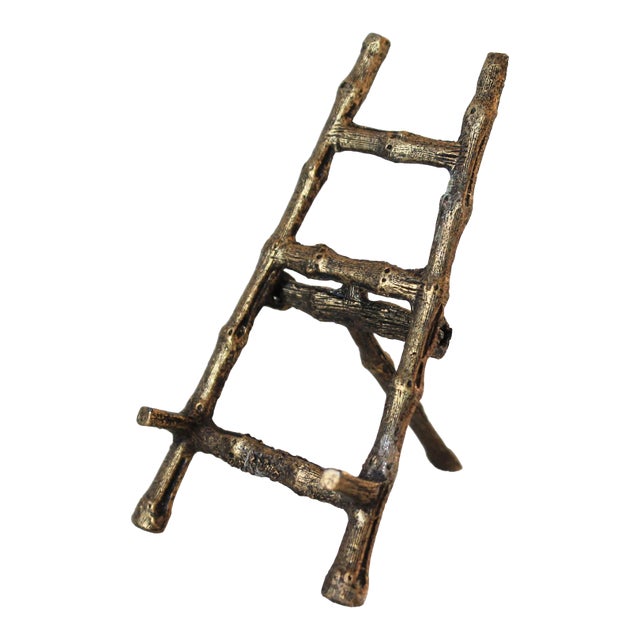 Vintage Faux Bamboo Art Easel For Sale
