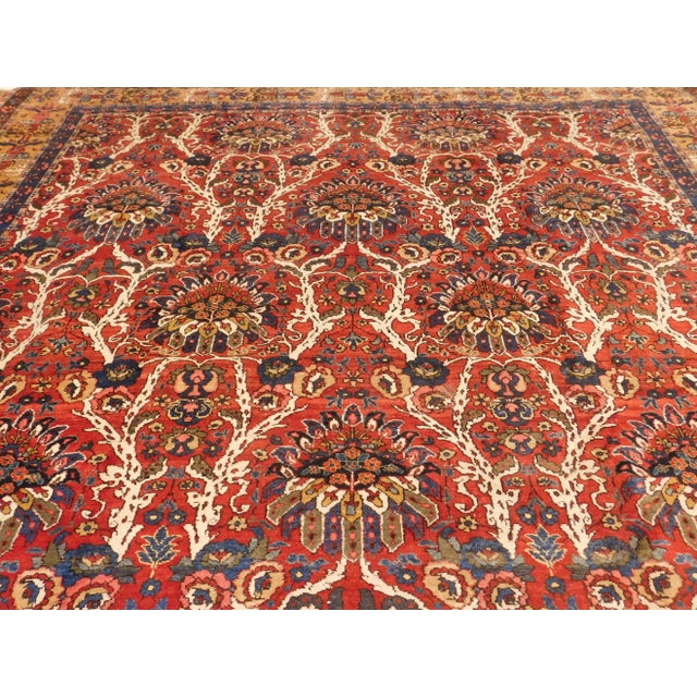 Vintage Persian Tabriz Rug For Sale In Los Angeles - Image 6 of 13