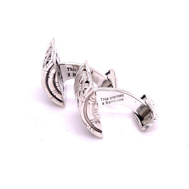 Metal 1990s John Hardy Estate Cufflinks Sterling Silver, 2 Pieces For Sale - Image 7 of 8