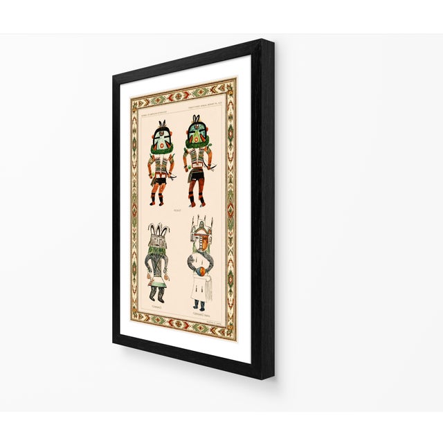 Atelier Aria Lumae Hopi Kachina Ritual Figures Companion Three Piece Gallery Board Set 18" X 27" For Sale - Image 15 of 18