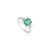 Vintage Style Emerald Diamond Cocktail Ring - Size 7.5 For Sale - Image 9 of 12