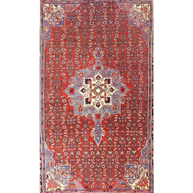 Traditional Vintage Bidjar Rug 4'3'' x 6'10'' For Sale - Image 3 of 3
