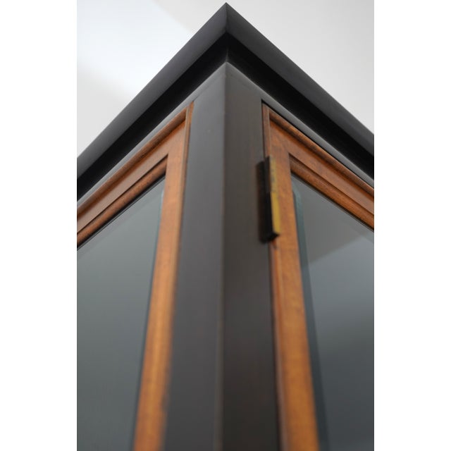 Pair of Century Asian Inspired Modern Design Curio Cabinets For Sale - Image 14 of 18
