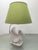 Gold Pigeon-Shaped Porcelain Lamp with Fabric Lampshade, 1970s For Sale - Image 8 of 18