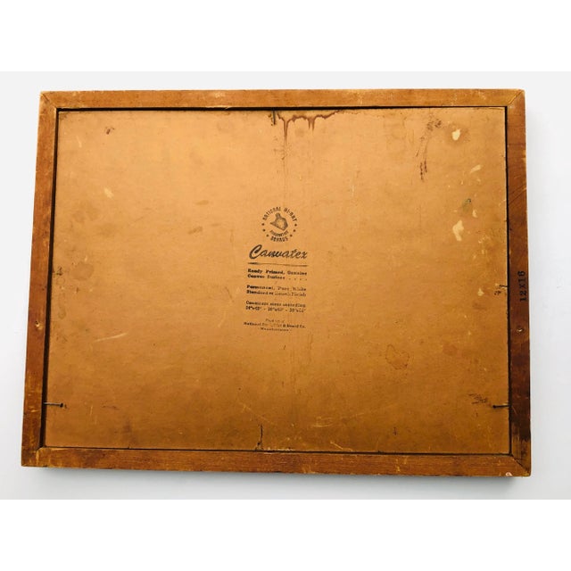 1920s Winter Scene Campbell 14x17 O/B C. 1920’s For Sale - Image 5 of 6