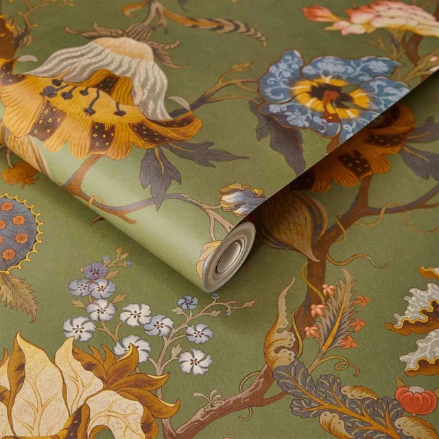 Painted with watercolour wildflowers against a ground of Moss-Green, the much-loved ARTEMIS motif returns to its roots in...