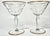 Vintage Art Nouveau Cut Crystal Art Nouveau Champagne Coupes - a Pair For Sale - Image 10 of 11