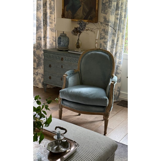 Bergeren Chairs in Velvet, 1880, Set of 2, in Good conditions. Designed before 1890