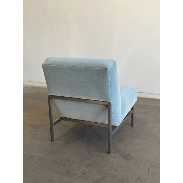 1970s Armless Lounge Chair Attributed to Florence Knoll For Sale - Image 10 of 12