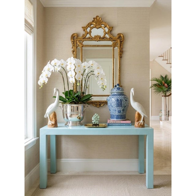 2000 - 2009 Pair of Vintage Mid-Century Italian Ceramic Crane Figurines For Sale - Image 5 of 10