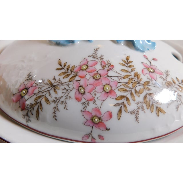 Large 1940s Unmarked Covered Serving Dish With Lid For Sale - Image 4 of 10