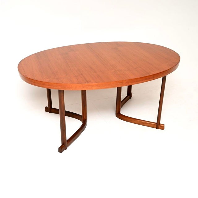 Mid-Century Modern Danish Vintage Teak Dining Table by Johannes Andersen, 1960 For Sale - Image 3 of 11