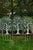 White Sets of Metal Garden Tree and Bird Trellises - 7 Pieces For Sale - Image 8 of 12