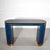 Postmodern Post Modern Springer Style Faux Snakeskin and Brass Console Table For Sale - Image 3 of 6