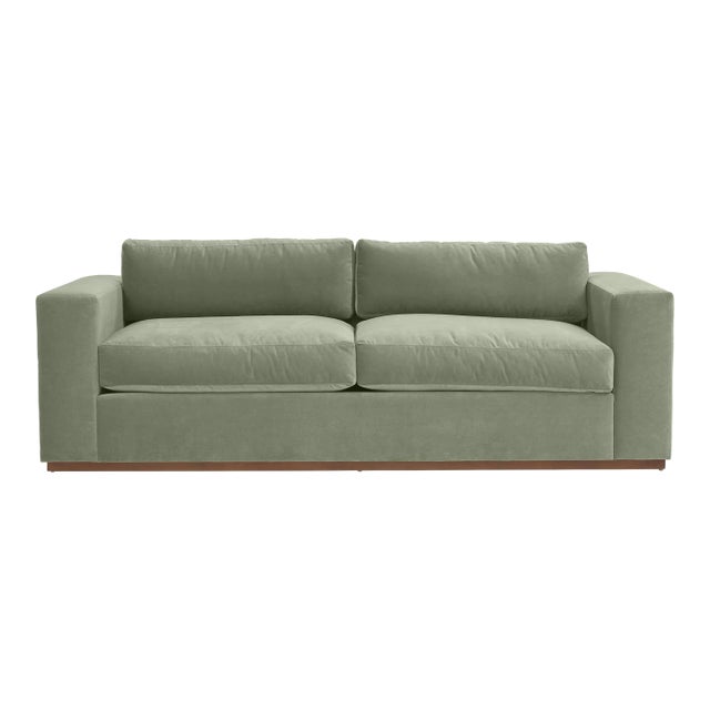 Casa Cosima Lincoln Sofa, Mineral Performance Velvet For Sale