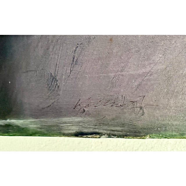 Plastic Katherine Chang Liu, Mixed Media Asian Abstract Collage Painting Katherine Chang Liu Chinese American, 1999 For Sale - Image 7 of 13