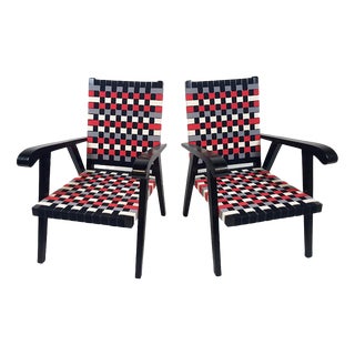 Set of Mid-Century Modernist Armchairs, 1950s For Sale