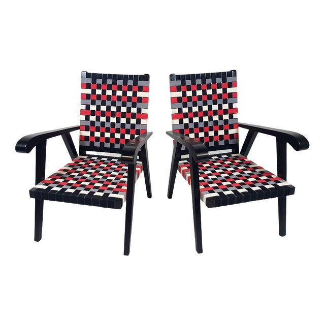 Set of Mid-Century Modernist Armchairs, 1950s For Sale