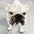 Ceramic Italian Modern Beige & Black Ceramic Sculpture of Standing Bulldog, 1970s For Sale - Image 7 of 16