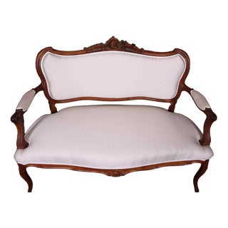 Rococo Louis XV Sofa in Oak For Sale
