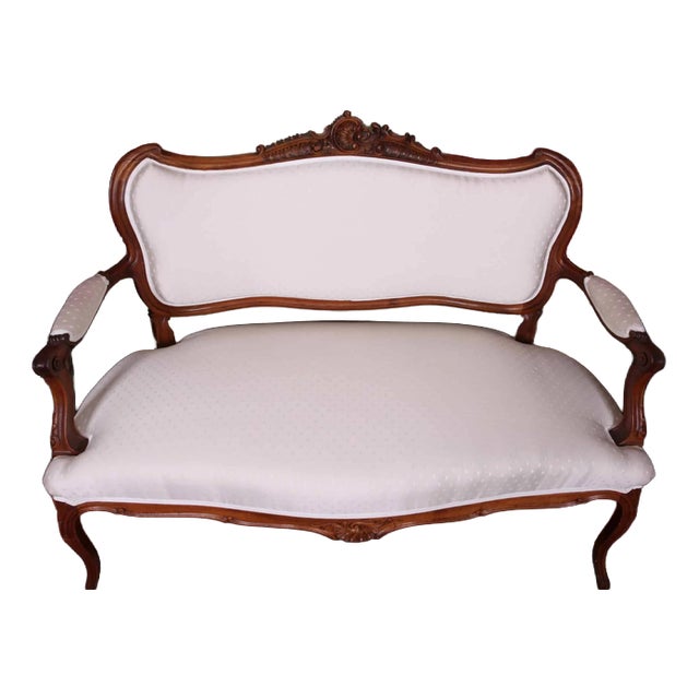 Rococo Louis XV Sofa in Oak For Sale