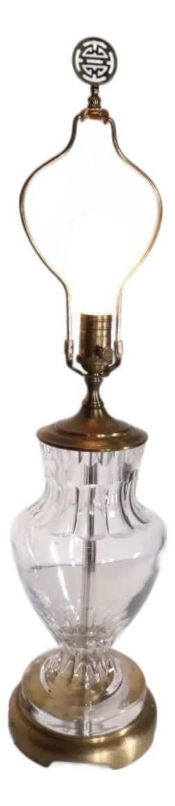 Late 20th Century Crystal Table Lamp by Wildwood