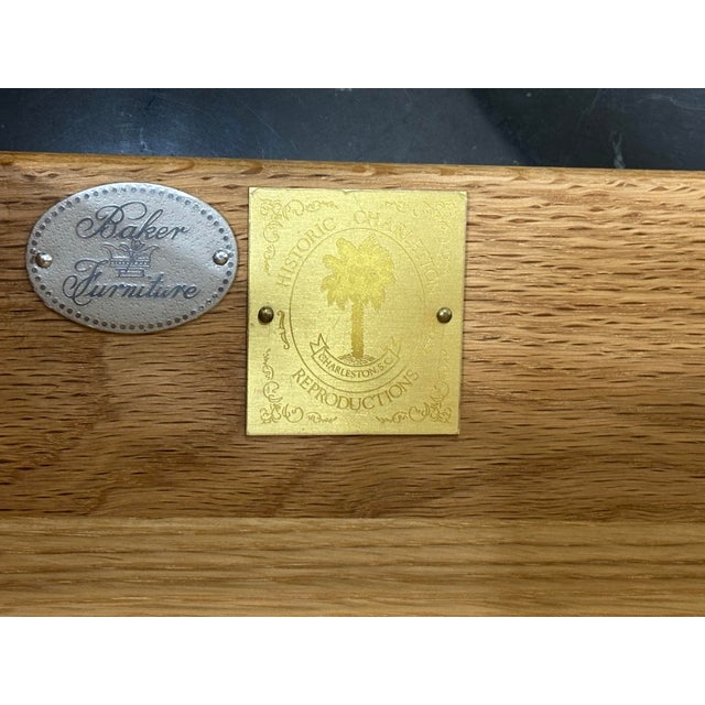 1990s Baker Furniture Historic Charleston Collection Marble Top Dresser For Sale - Image 5 of 12