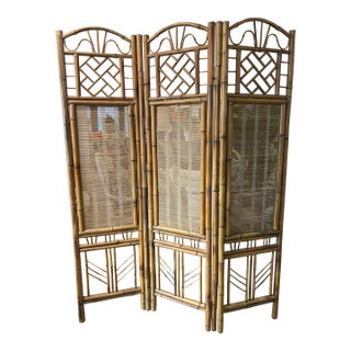 Bamboo Screen 3-Panel For Sale