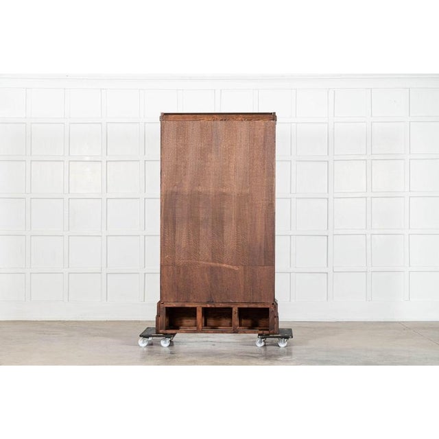 English Ebonised Glazed Oak Bookcase, 1890s For Sale - Image 17 of 18