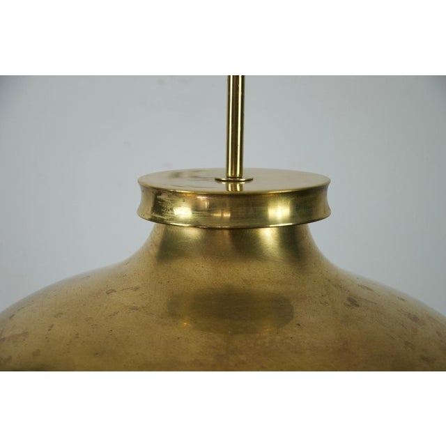 Mid-Century Modern Danish Brass Pendant Lamp, 1970s For Sale - Image 14 of 15