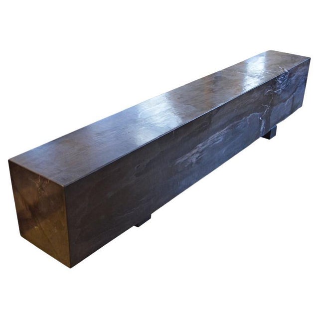 2010s Andrianna Shamaris Petrified Wood Log Bench For Sale - Image 5 of 18