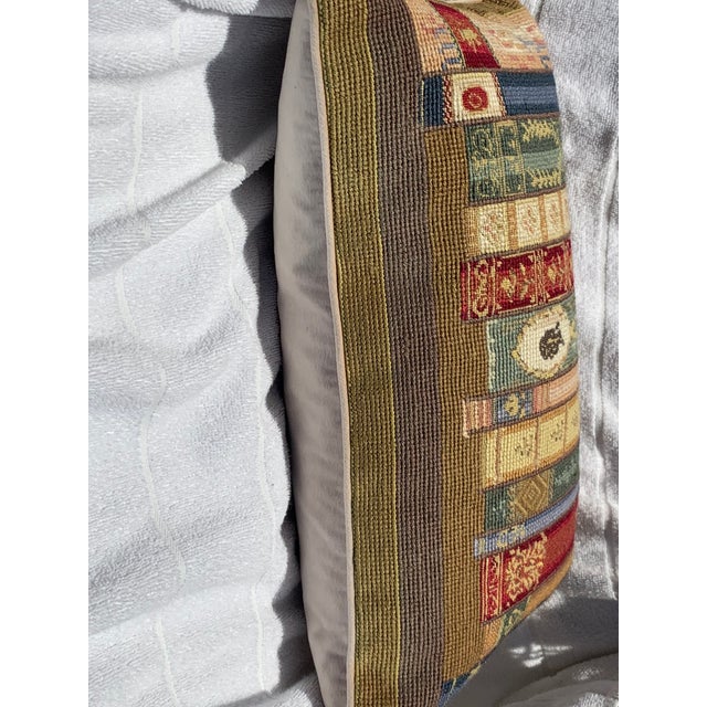 Ruby Red Classical Back Support Pillow For Sale - Image 8 of 10