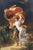 Late 20th Century The Storm Boy Girl Romantic Rainstorm Oil Painting After Pierre Auguste Cot 47" For Sale - Image 4 of 12