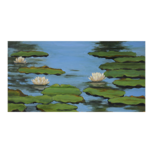 Lily Pads - Original Oil on Canvas by Maria Pavao