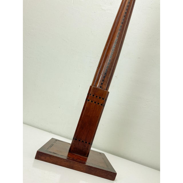 Large French Art Deco Skyscraper Table Lamp with Marquetry, 1920s For Sale - Image 12 of 17