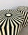 Plastic Art Deco Style Black and White Resin Side, End Table or Stool, a Pair For Sale - Image 7 of 13