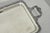 Mid 20th Century Vintage English Victorian Silver Plated Copper Narrow Serving Platter Bar Tray For Sale - Image 5 of 18