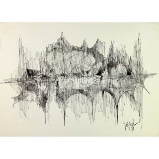 Jaquel, Ink Modern Abstract For Sale