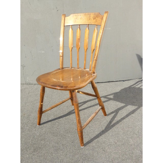 Mid-Century Modern Vintage Mid Century Modern Whitney Spindle Accent Side Chair For Sale - Image 3 of 11