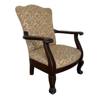 1930s Solid Mahogany Karpen Brothers Chippendale Armchair For Sale