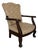 1930s Solid Mahogany Karpen Brothers Chippendale Armchair For Sale