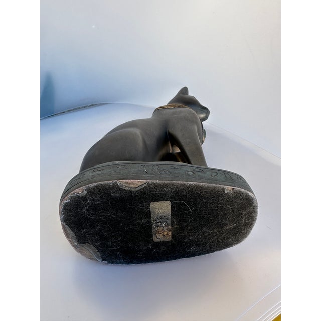 Stone Egyptian Bastet Cat Figure For Sale - Image 7 of 10