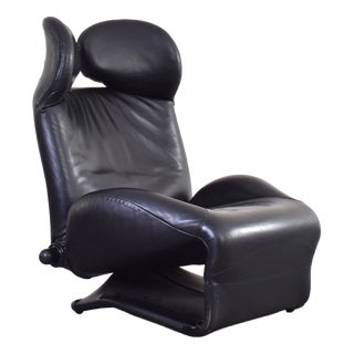 Wink Leather Chair by Toshiyuki Kita for Cassina, 1980s For Sale